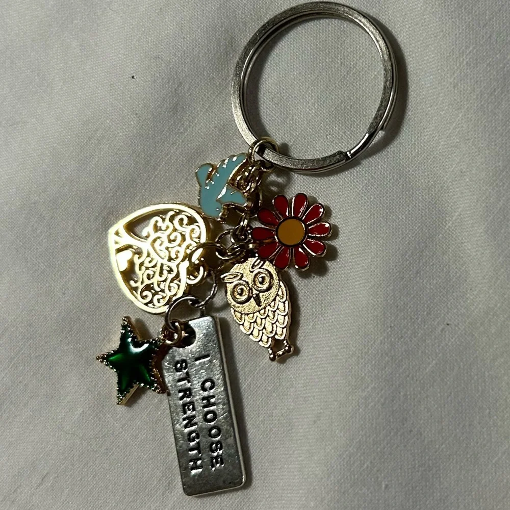 ‘I choose strength’‎ keychain
